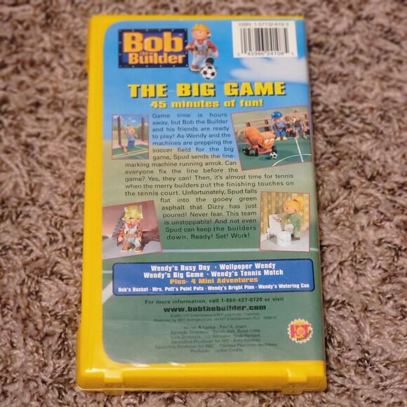 Bob the Builder - The Big Game VHS 2002  Clamshell  Kids Movie - Picture 2 of 4
